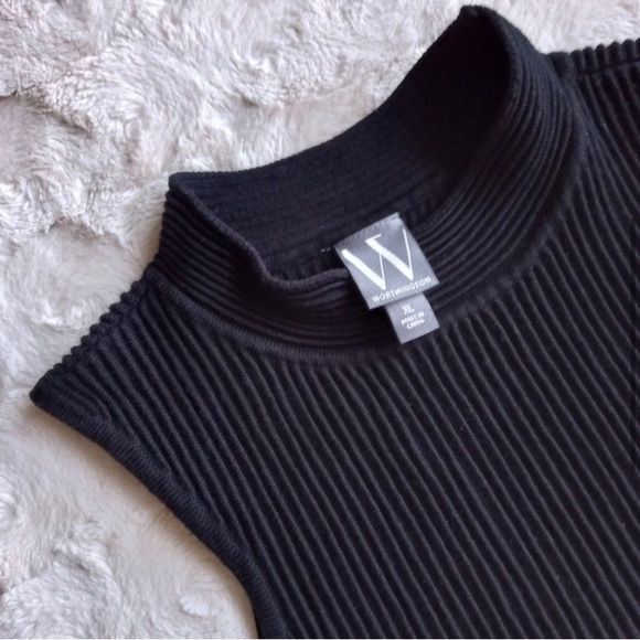 WORTHINGTON Mock Neck Sleeveless Sweater - Picture 2 of 5